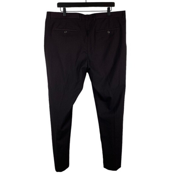 Perry Ellis Dress Pants Mens Size 38X30 Dark Purple Pockets Slim Fit - Picture 2 of 7